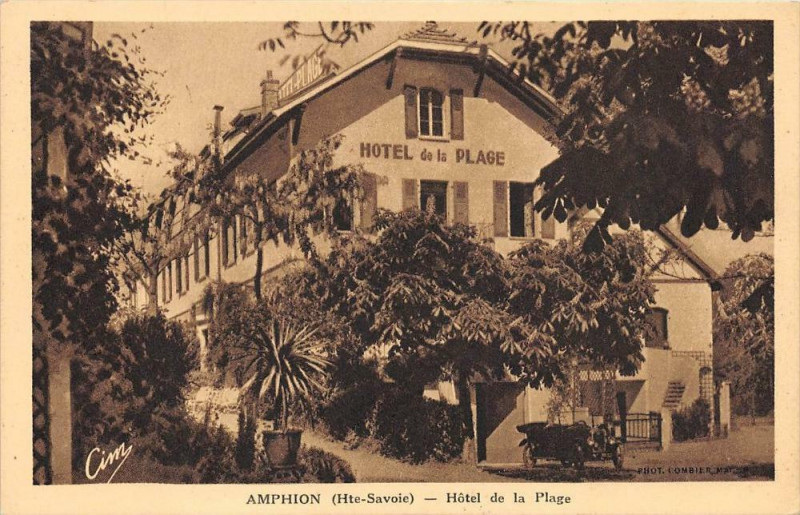 Carte postale ancienne Amphion Hotel De La Plage