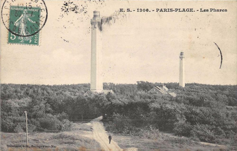 Carte postale ancienne Paris Plage Les Phares