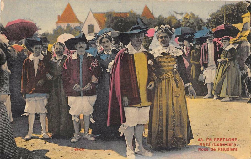 Carte postale ancienne Batz Noce De Paludiers