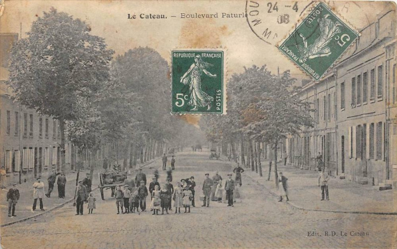 Carte postale ancienne Le Cateau Boulevard Paturle
