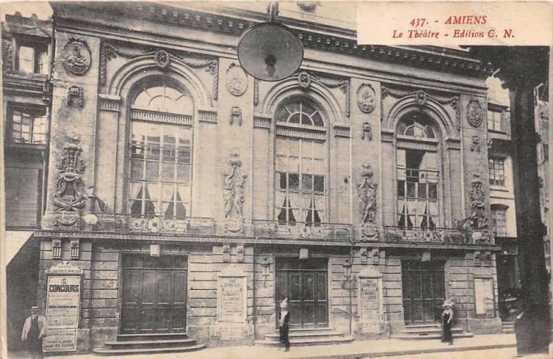 Carte postale ancienne Amiens Le Theatre à Amiens