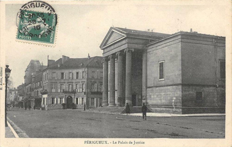 Carte postale ancienne Perigueux Le Palais De Justice à Périgueux