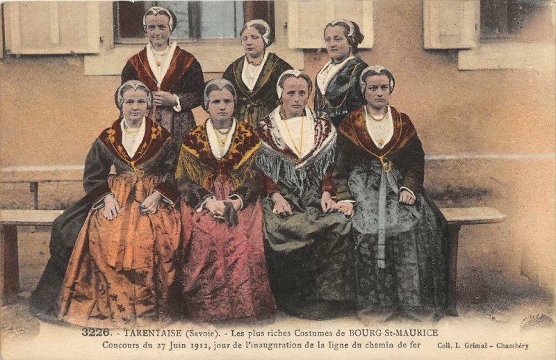 Carte postale ancienne Tarentaise Les Plus Riches Bourg Saint-Maurice