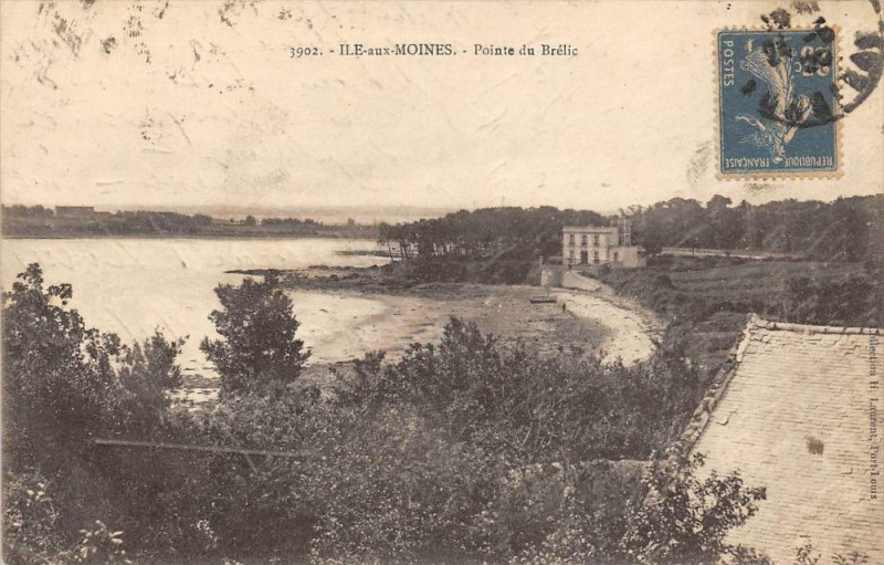 Carte postale ancienne Ile Aux Moines Pointe Du Brelic