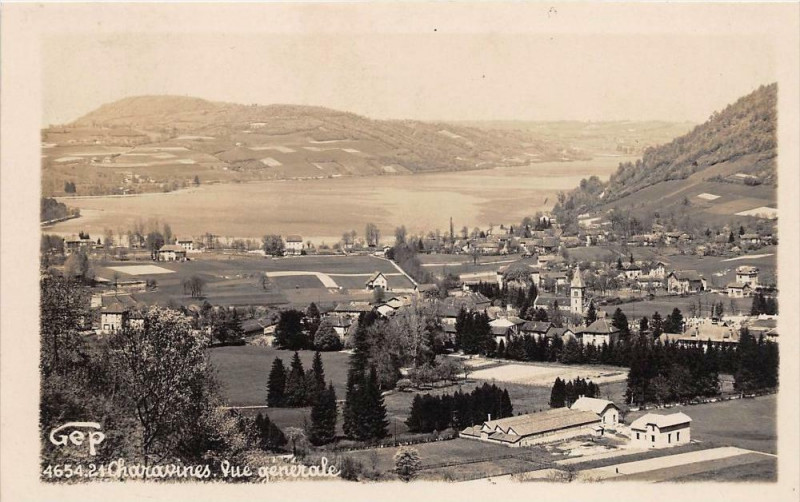 Carte postale ancienne Charavines Vue Generale à Charavines