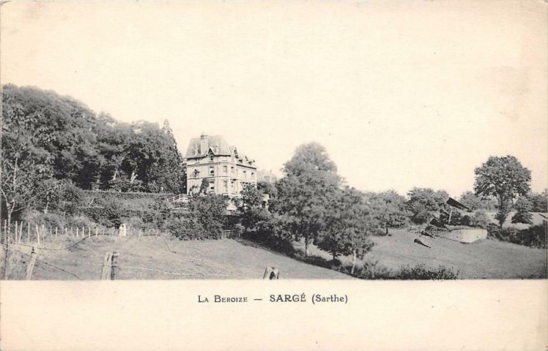 Carte postale ancienne La Beroize Sarge Sarthe