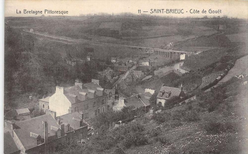 Carte postale ancienne Saint Brieuc Cote De Douet à Saint-Brieuc