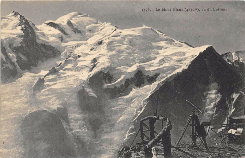 Carte postale ancienne Le Mont Blanc Vu Du Brevent