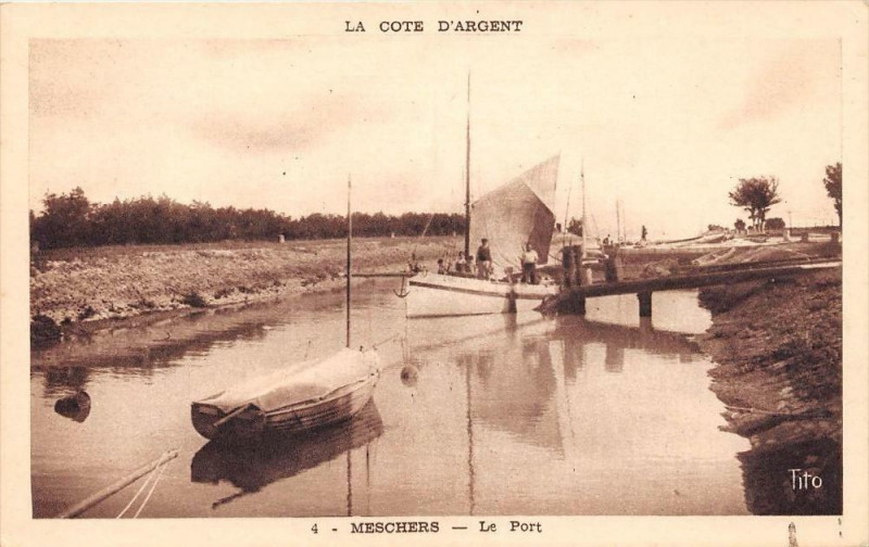 Carte postale ancienne Meschers Le Port