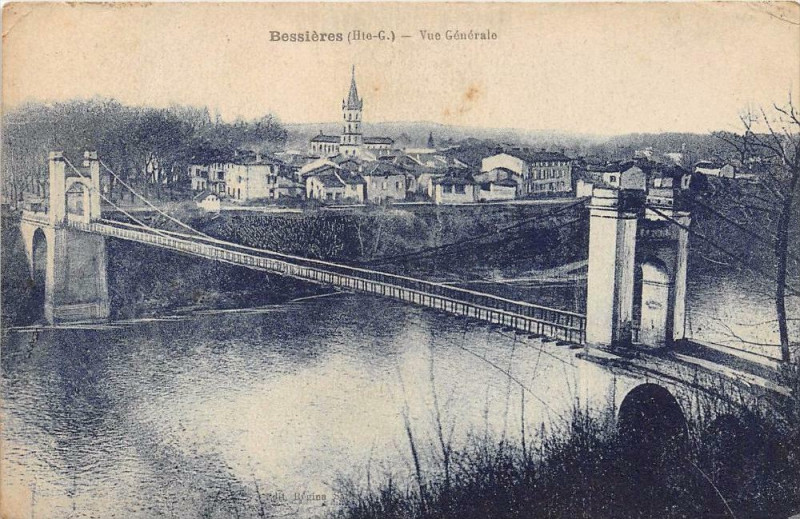 Carte postale ancienne Bessieres Vue Generale à Bessières