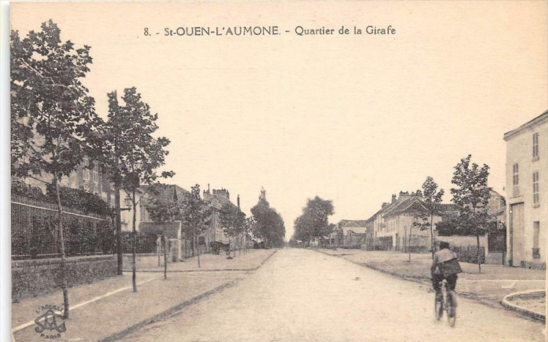Carte postale ancienne Saint Ouen L'Aumone Quartier De La Girafe