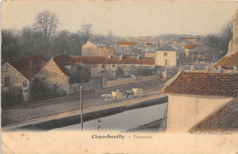 Carte postale ancienne Claye Souilly Panorama à Claye-Souilly