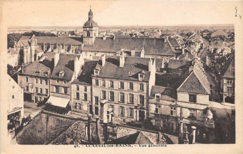 Carte postale ancienne Luxeuil Vue Generale