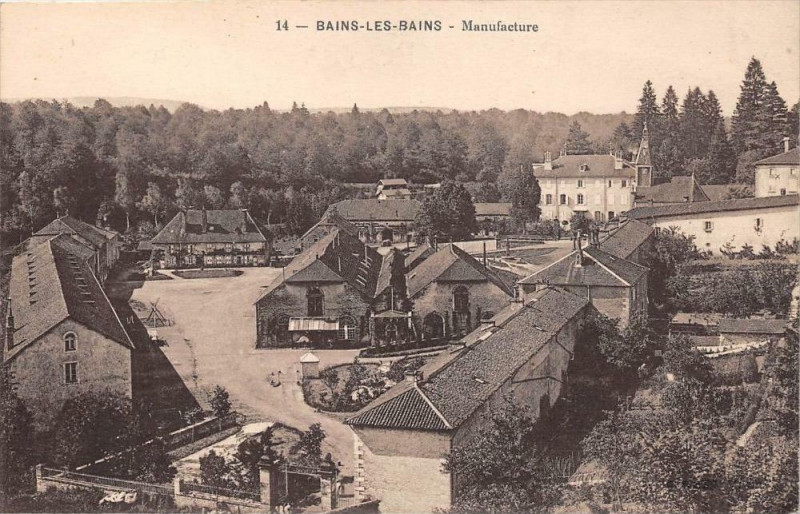 Carte postale ancienne Bains Les Bains Manufacture