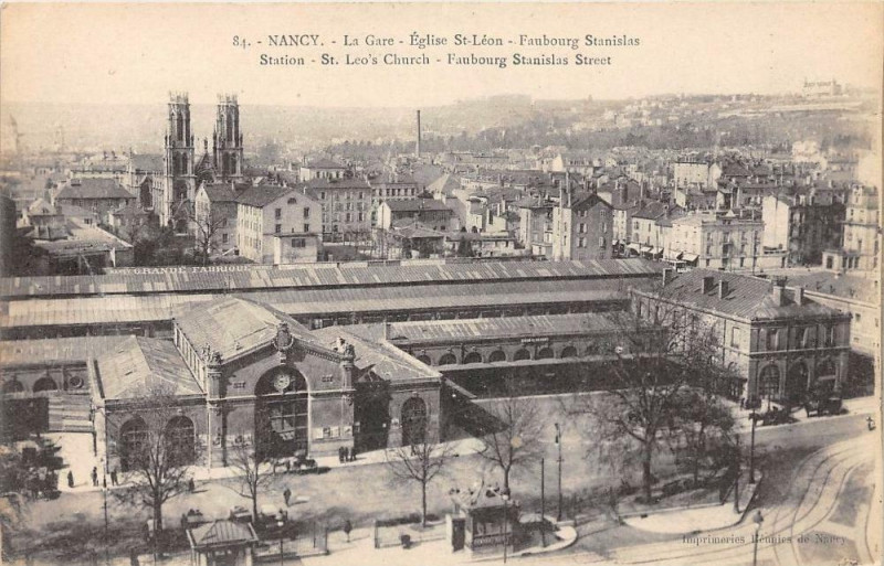 Carte postale ancienne Nancy La Gare à Nancy