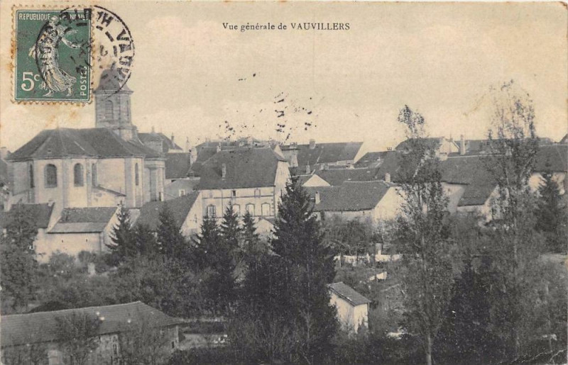 Carte postale ancienne Vue Generale De Vauvillers