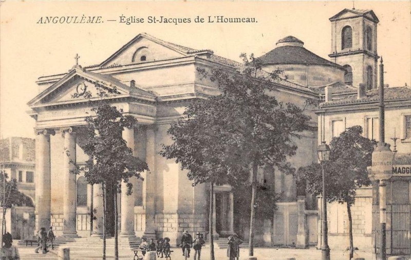 Carte postale ancienne Angouleme Eglise Saint-Jacques De L'Houmeau à Angoulême
