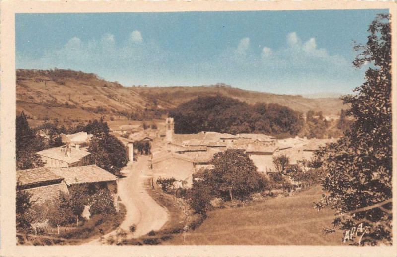 Carte postale ancienne Labastide Sur L´HERS Vue Generale