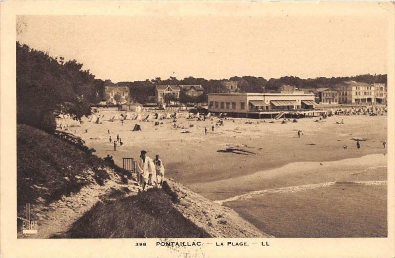 Carte postale ancienne Pontaillac La Plage