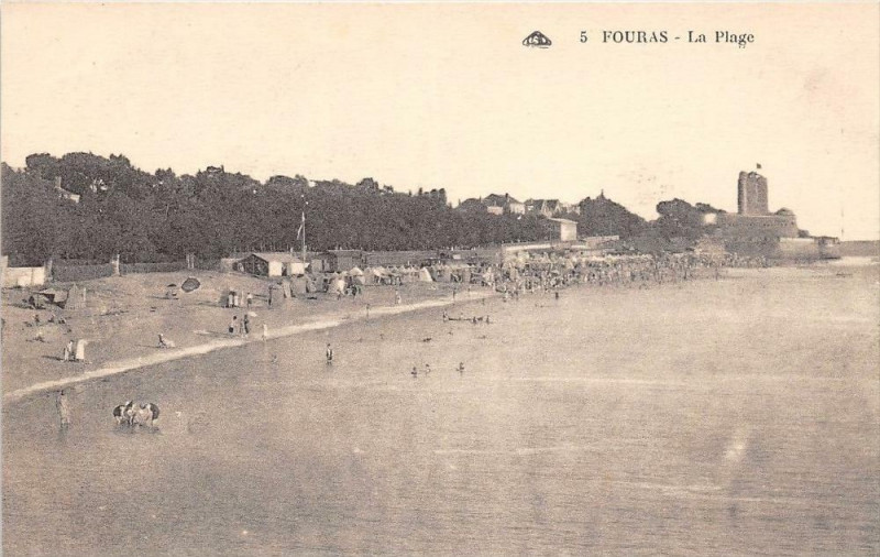 Carte postale ancienne Fouras La Plage à Fouras