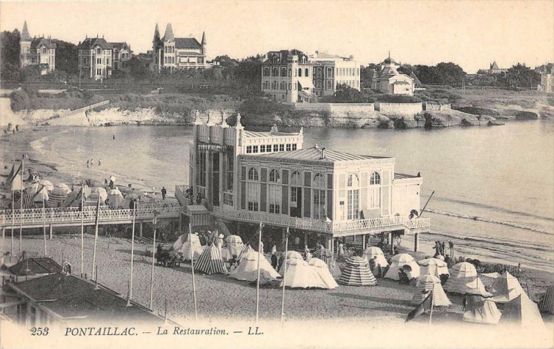 Carte postale ancienne Pontaillac La Restauration