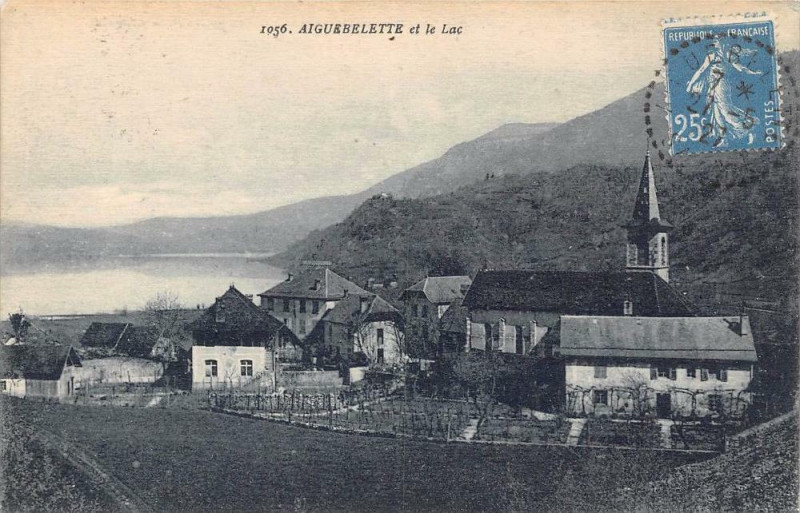 Carte postale ancienne Aiguebelette Et Le Lac