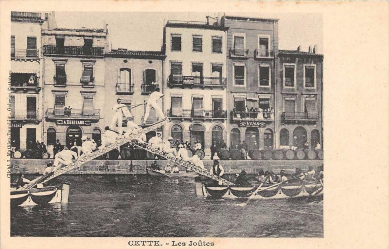 Carte postale ancienne Cette Les Joutes