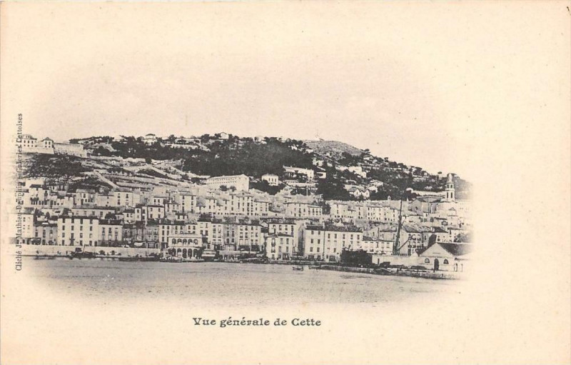 Carte postale ancienne Cette Vue Generale De Cette