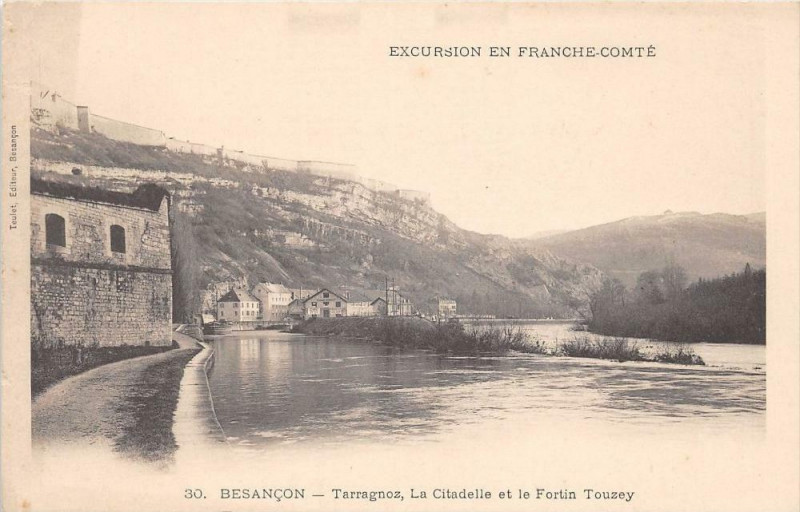 Carte postale ancienne Besancon Tarragnoz Citadelle Fortin Touzey (dos non divisé) à Besançon