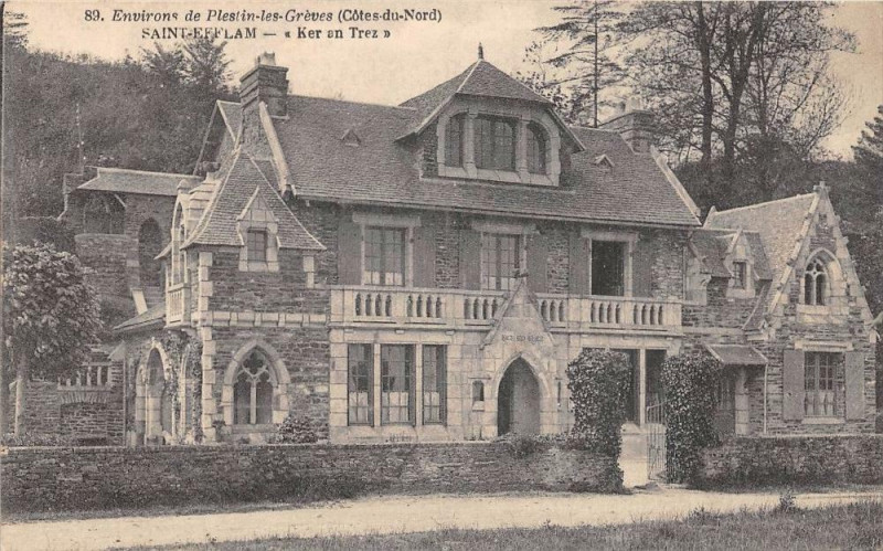 Carte postale ancienne Saint Efflam Ker An Trez à Plestin-les-Grèves