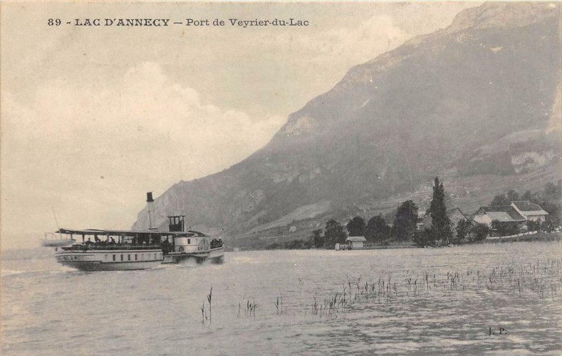 Carte postale ancienne Lac D'Annecy Port De Veyrier Du Lac à Annecy