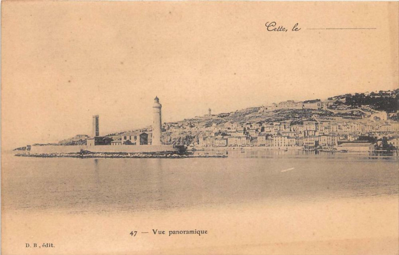 Carte postale ancienne Cette Vue Panoramique (dos non divisé)