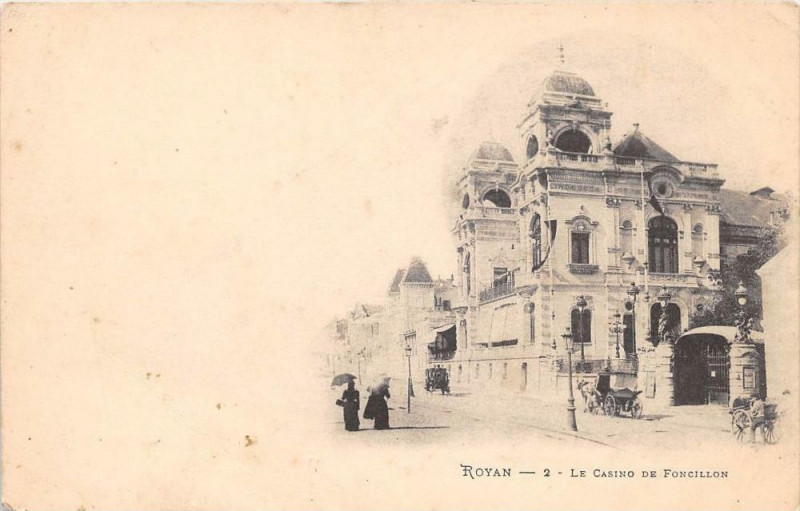 Carte postale ancienne Royan Le Casino De Foncillon Precurseur  (dos non divisé) à Royan