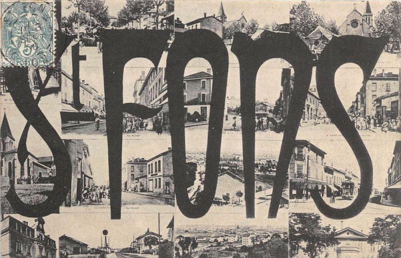 Carte postale ancienne Saint Fons à Saint-Fons