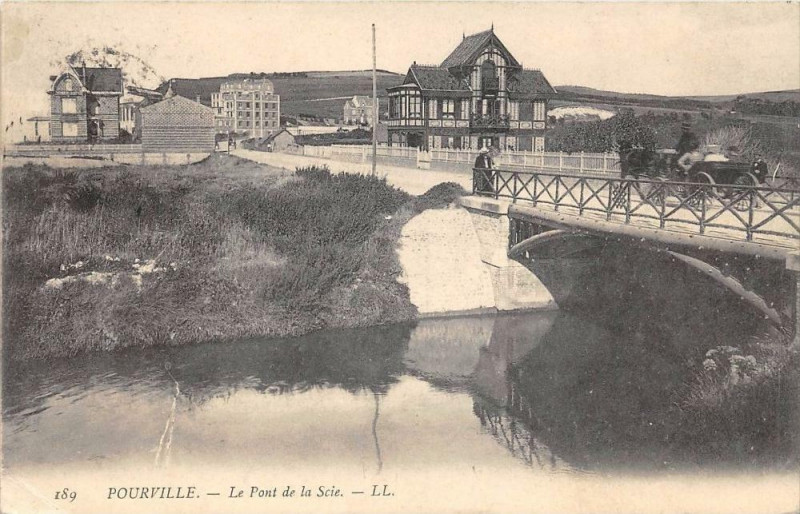 Carte postale ancienne Pourville Le Pont De La Scie