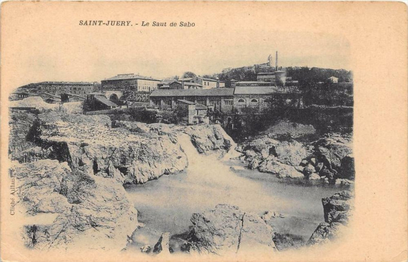 Carte postale ancienne Saint Juery Le Saut Du Sabo (dos non divisé)