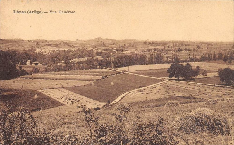 Carte postale ancienne Lezat Vue Generale