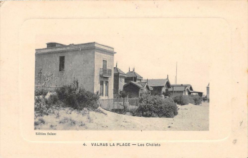 Carte postale ancienne Valras La Plage Les Chalets