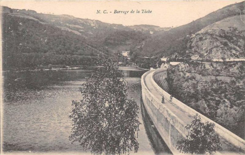 Carte postale ancienne Barrage De La Tache Loire