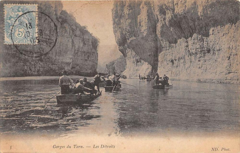 Carte postale ancienne Gorges Du Tarn Les Detroits