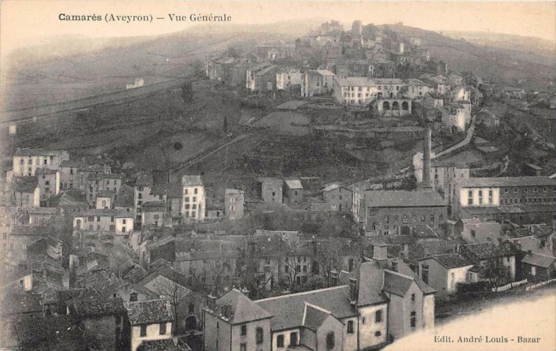 Carte postale ancienne Camares Vue Generale à Camarès