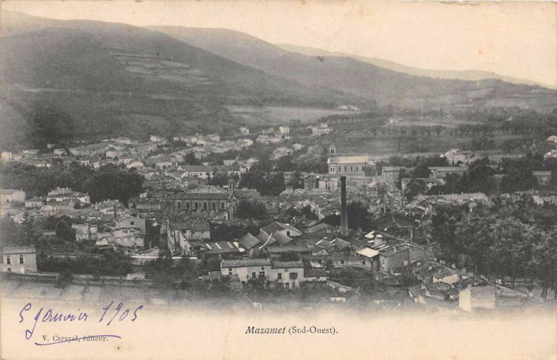 Carte postale ancienne Mazamet Sud Ouest à Mazamet
