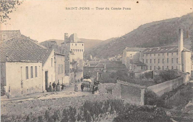 Carte postale ancienne Saint Pons Tour Du Comte Pons