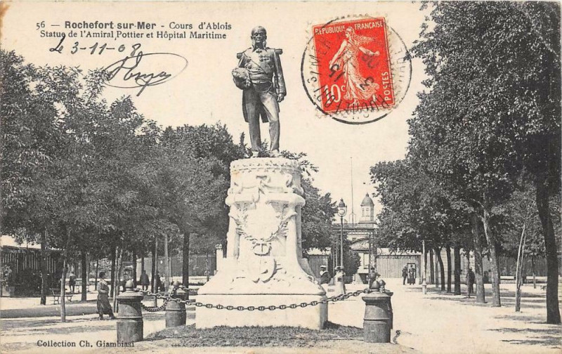 Carte postale ancienne Rochefort Cours D'Ablois à Rochefort