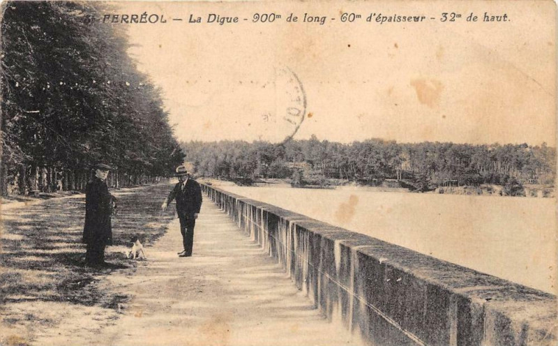 Carte postale ancienne Saint Ferreol La Digue
