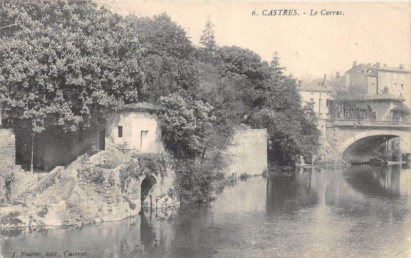 Carte postale ancienne Castres Cpa Publicitaire Le Carras Mercerie J.causse Freres A Castres à Castres