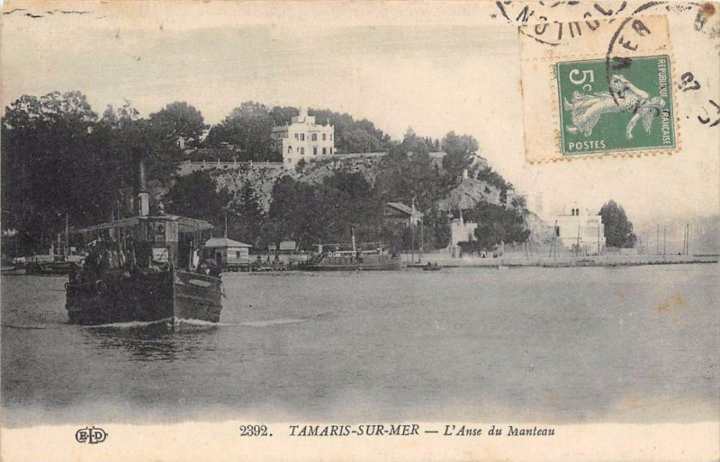 Carte postale ancienne Tamaris Sur Mer L'Anse Du Manteau
