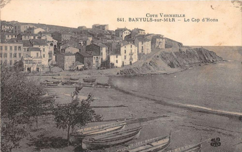 Carte postale ancienne Banyuls Sur Mer Le Cap D'Hona à Banyuls-sur-Mer
