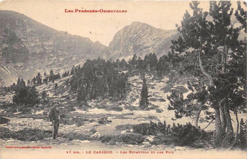 Carte postale ancienne Le Canigou Les Estanyols Et Les Pics