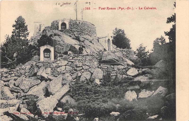 Carte postale ancienne Font Romeu Le Calvaire